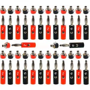 APEX 4mm fiche banane femelle Fiche Banane Connecteur Parleur C&acirc;ble Connecteur 4mm Douille Banane adaptateur de terminal banane