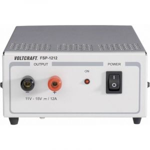 Alimentation de laboratoire &agrave; tension fixe Voltcraft fsp 1212 11 - 15 v/dc 12 a 180 w Nbr. de sorties 1 x