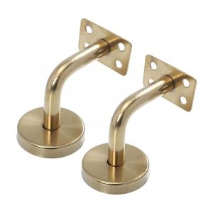 Supports de Main Courante en Acier Inoxydable 2Pcs Main Courante Escalier Paroi de Rampe d' escalier en Acier Inoxydable Support de Main Courante