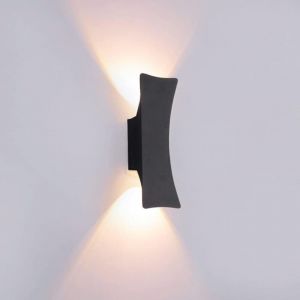 UlisemApplique Murale &eacute;tanche en Aluminium &agrave; LED, lumi&egrave;re ext&eacute;rieure &eacute;tanche 6W 100-277V 3000K Applique Murale ext&eacute;rieure lumi&egrave;re Chaude, luminaire