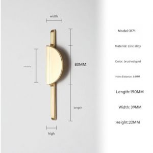 2 Pi&egrave;ces Poignee de Meuble Cuisine Entraxe 64mm Poign&eacute;e Meuble Dor&eacute;e Poign&eacute;e Cuisine Poign&eacute;e Meuble Cuisine Poignee Porte Cuisine Poign&eacute;e Tiroir