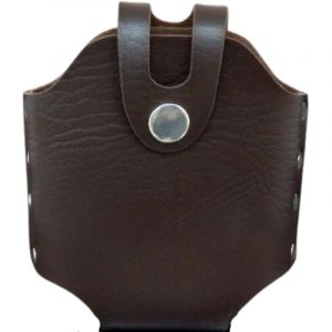 &Eacute;tui en cuir pour flasque de hanche 6 oz avec clip ceinture marron