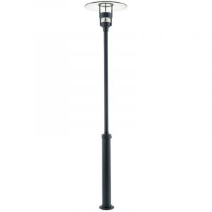 Konstsmide Freja T&ecirc;te et lampadaire ext&eacute;rieur classique noir mat Max Watt 1x 60, E27, IP44