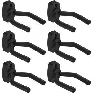 Support Mural pour Guitare, Crochet de Guitare, Support de Guitare Compatible avec Acoustique/Basse/Electrique/Banjo/Ukulele/Fiddle(6 paquet)