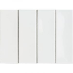 Carrelage gr&egrave;s c&eacute;rame SWEETY Plano (lisse) - 15x5cm Alabastro &ndash; brillant - - bo&icirc;te de m2