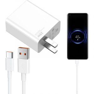 Prise Standard am&eacute;ricaine, Chargeur pour Xiaomi 33w Original, 1.5M Chargeur 33w pour Xiaomi, Charge ur pour Xiao mi Charge Rapide 33 w pour Xiao mi