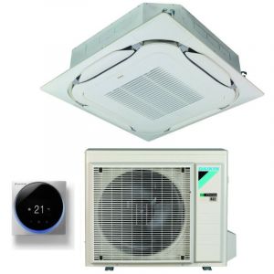 daikin bluevolution cassette climatiseur round flow 12000 btu fcag35b r-32 wi-fi optionnel classe a++/a++ avec grille standard incluse - garantie
