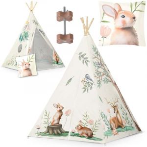 Tente tipi enfant nukido - beige