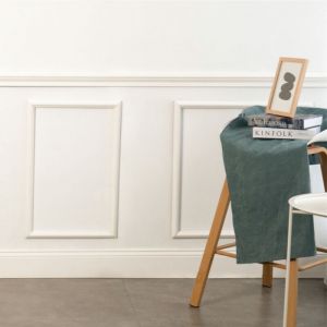 Kit Moulures Murales en Bois de Pin Merkusii - 400x600mm - Moulure de Soubassement