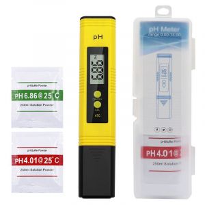 KZQ - Testeur de Ph Professionnel, Fonction D'étalonnage Automatique et 0,00-14,00 Gamme de Mesure pour l'Eau Portable Aquarium Hydroponie Piscine