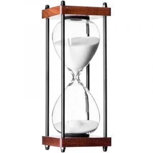 Jamais UTILISÉ]Grand Sablier 60 Minutes, Sablier Décoratif en Bois,Grand Sablier 60 Minutes, Sablier Décoratif en Bois