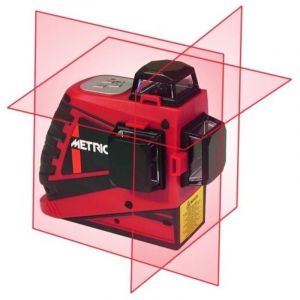 Niveau automatique laser rouge 3D (3 plans laser à 360°) - Metrica