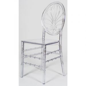 Chaises en polycarbonate transparent Chaise de cuisine empilable 39x40x91 cm Chaise Salle à manger et chambre en plastique