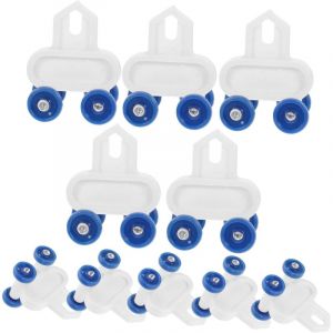 CCYKXA 20pi&egrave;ces Lot de Galets &agrave; Rail pour Rideaux roulettes Silencieuses pour Rails De Rideaux