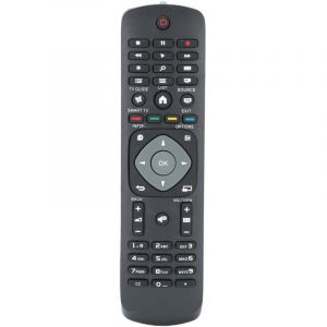 Decdeal - Télécommande de remplacement,télécommande abs pour téléviseur intelligent noir,pour téléviseur lcd led Philips