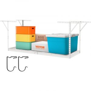 Mophorn - vevor Etagere de rangement pour garage, 91,4x243,8 cm, etagere de rangement au plafond, reglable en acier lamine a froid pour rangement du
