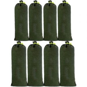 8pcs Sac a Sable en Toile Boudin Anti Inondation Contre Sable Inondation Les Mod&egrave;les Am&eacute;lior&eacute;s ne se Fanent pas pour Drainage pour Garage Magasin