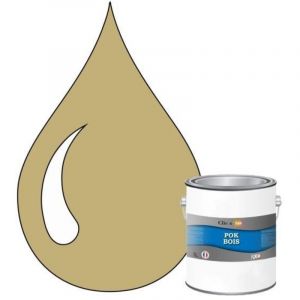 Peinture Bois - POK - Glyc&eacute;rophtalique - 1L - Beige - Brillant