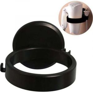 1PCS (Noir) Support Seche Cheveux,Porte Seche Cheveux,Porte Seche Cheveux Mural,Porte Seche Cheveux sans Percage,Support de S&egrave;che-Cheveux Autocollant