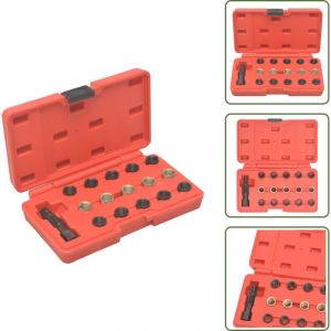 Kit r&eacute;paration filetage bougie de pr&eacute;chauffage 16 pcs M14x1,25 - Outil R&eacute;paration Bougie - Outil M&eacute;canique - Kit R&eacute;paration Filetage - Filetage