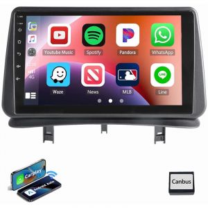 Essgoo - Pour renault clio MK3 2005-2011 Android 14 Carplay Autoradio gps navi wifi bt swc 4+64G