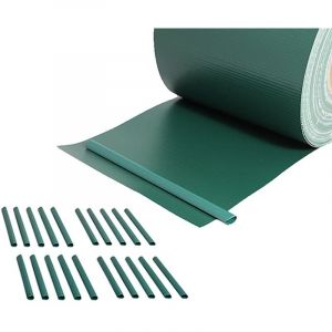 Mucola - 65M film de protection de la vie privée double tige tapis de clôture feuille de pvc opaque brise-vent