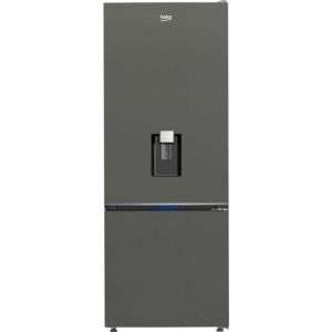 R&eacute;frig&eacute;rateur combin&eacute; - BEKO s&eacute;rie b100 - B1RCNE534DG - 2 portes - Distributeur d'eau - 475 L - 70 x 74,5 x 187 cm - Gris Manhattan