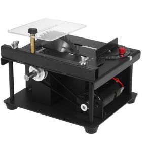 Mini scie circulaire de table multifonctionnelle, id&eacute;ale pour les loisirs cr&eacute;atifs. Mini scie &eacute;lectrique de bureau portable pour la d&eacute;coupe du bois,