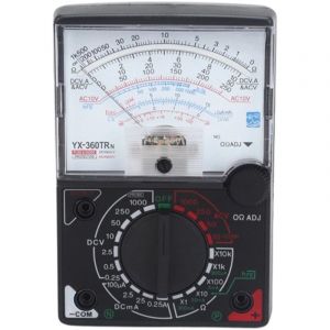 Multimètre analogique AC DC – Voltmètre ampèremètre ohmmètre – Tension jusqu'à 1000V – Résistance jusqu'à 2MΩ – Pour usage scolaire et professionnel