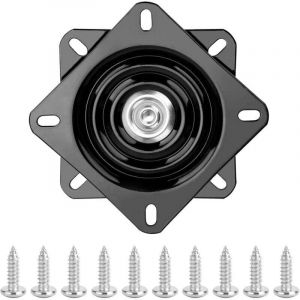 Plateau tournant pivotant &agrave; 360&deg;, 6 pouces, charge de 150 kg, plateau tournant en acier pour tabouret de bar et armoire de cuisine