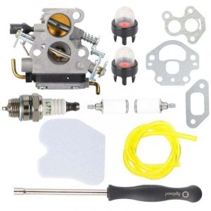 Carburateur avec Tournevis de Réglag Filtre à Air pour Husqvarna 235 235E 236 236E 240 240E C1T-W33 4 Zama Tronçonneuse Remplace 574719402 545072601