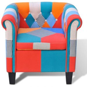 Maison Chic - Fauteuil Relax avec design de patchwork - Fauteuil Salon Tissu BV443029 - BonneVie - Multicolore
