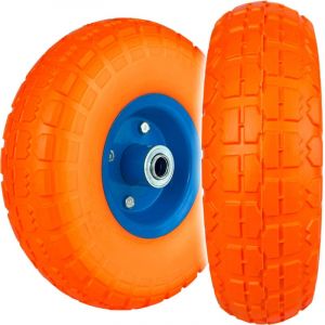 Roue de brouette Ø 25cm 4.10-3.50-4 PU Roue pleine pour brouette ou chariot à main