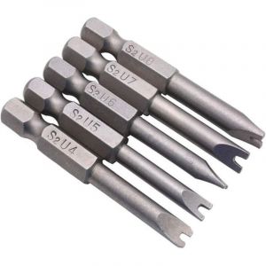 Embouts de Tournevis en Forme de U,Embouts de Tournevis Magn&eacute;tiques,tournevis magn&eacute;tique,Embouts de Vissage Magn&eacute;tiques,1/4" tige hexagonale en forme