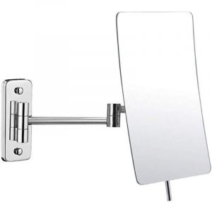 Miroir Mural Grossissant x3 Fois grossissement-Extension Pliant-360 Degr&eacute;s Rotation Miroir Grossissant Miroir Salle De Bain avec Le Forage