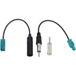 Adaptateur d'antenne de voiture universel Fakra Z vers connecteur de c&acirc;ble DIN pour lecteur de m&eacute;dias CD HD st&eacute;r&eacute;o r&eacute;cepteur