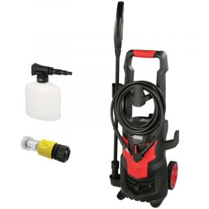 Nettoyeur haute pression 135 bar 1.800 watt. avec accessoires. 330 litres / heure. Nettoyeur &agrave; eau de avec r&eacute;servoir de d&eacute;tergent.