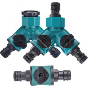 S&eacute;parateur De Tuyau D'arrosage Vanne 2 Voies Raccordement Distributeur D'eau Connecteur De Tuyau &Agrave; 2 Voies Pour Tuyau D'arrosage Raccord De Tuyau