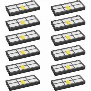 Lot de 12 Filtres Pour Robot Aspirateur Irobot Roomba 800 850 851 860 865 866 870 871 876 880 885 886 890 891 896 900 960 966 980 Kit Pi&egrave;ces
