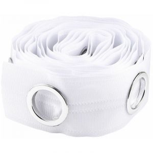 Grommet Ruban Rideau &Agrave; Oeillets Bande De Garniture des Rideaux Grommet Haut Ruban Pleat Crochet Rideau Accessoires, 5m Blanc，