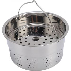 3pcs Panier Vapeur pour Robot Culinaire TM5 TM6, Panier Vapeur en Acier Inoxydable, Panier Vapeur pour Robot Culinaire TM5 TM6, Passoire pour Marmite