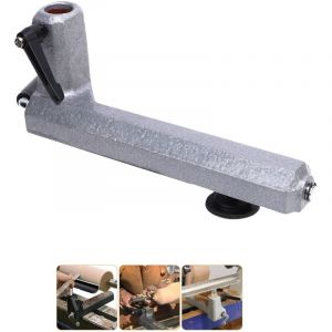Support de Repose-outil de Tour, Base en Fonte, Diam&egrave;tre de Trou de 25.4mm pour Porte-outils de 14&rdquo;, Menuiserie, Tour &agrave; Bois avec Boulon de Fixation