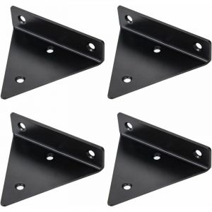 Briller - Supports d'étagère Flottantstriangle Caché étagère Murale Lourds avec Vis et Chevilles Equerre Etagere pour Déco Salon Chambre Salle de