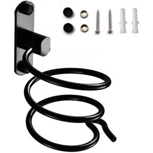 Support de S&egrave;che-Cheveux, Support de S&egrave;che-Cheveux Mural, Support de S&egrave;che-Cheveux avec Support de Prise, pour H&ocirc;tel, Salle de Bains, Toilettes,