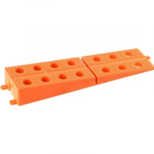 Cales terrasse crant&eacute;es 170 orange JOUPLAST (25 pcs)