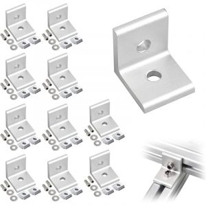 10 Pi&egrave;ces &eacute;querre de Fixation Metal, &eacute;querre de Fixation(30 x 30 x 27mm), Acier Inoxydable &eacute;querre &eacute;tag&egrave;re Angle 90 Degr&eacute;s Equerre, Equerre Metal