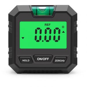 Inclinomètre numérique de précision ± 0,2° pour le travail du bois, mini inclinomètre électronique portable avec affichage numérique magnétique,