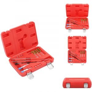 Vidaxl - Kit de nettoyage pour injecteur 14 pcs - Kit De Nettoyage Injecteur - Outil Entretien V&eacute;hicule - Nettoyeur Injecteur Diesel - Outil