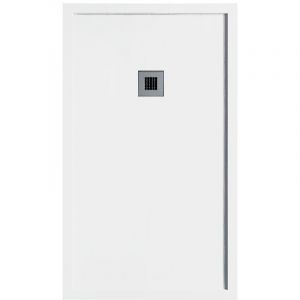 Receveur de douche 85 x 120 cm en r&eacute;sine SARIN blanc Couleur du receveur
