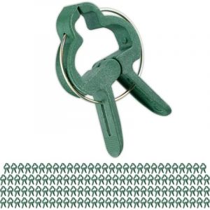 Lot de 120 mini clips pour plantes &ndash; pinces de fixation pour jardin, support pour fleurs et plantes grimpantes, outil de rangement pour plantes en pot
